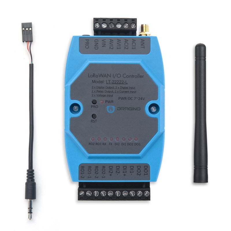 Dragino LT22222L LoRaWAN I/O Controller example used in a custom decoder